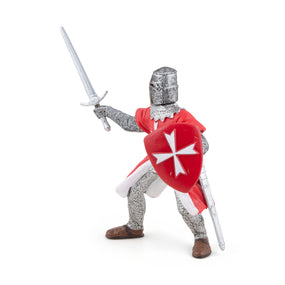 Chevalier de Malte Papo en PVC, Collection Médiéval, jouet éducatif idéal pour enfants et collectionneurs