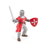 Chevalier de Malte Papo en PVC, Collection Médiéval, jouet éducatif idéal pour enfants et collectionneurs