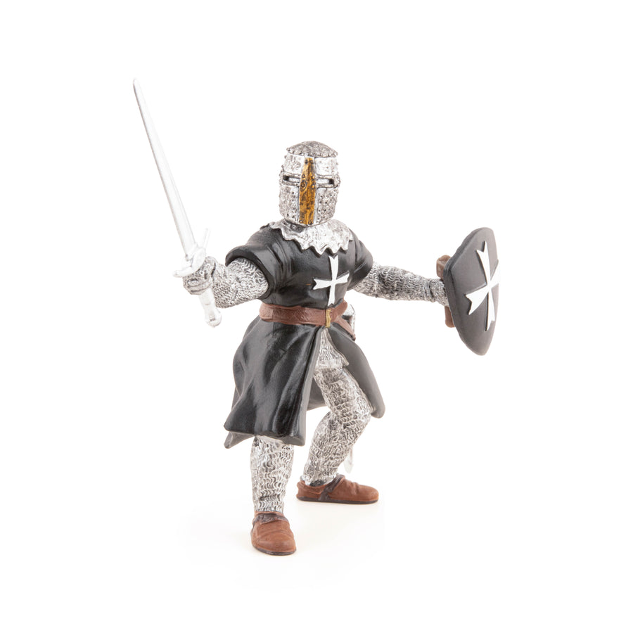 Chevalier hospitalier à l'épée Papo en PVC, Collection Médiéval, jouet éducatif idéal pour enfants et collectionneurs