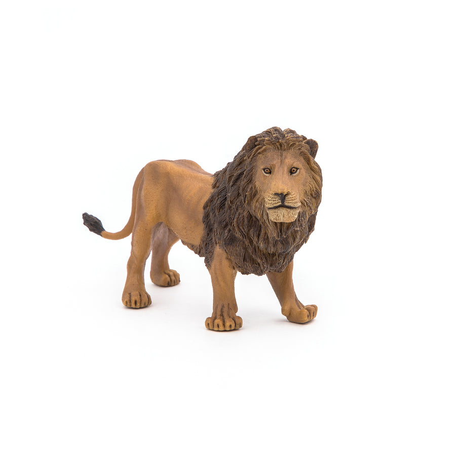 Figurine Lion Papo en PVC, thème félins, Collection Animaux sauvages, jouet éducatif idéal pour enfants et collectionneurs