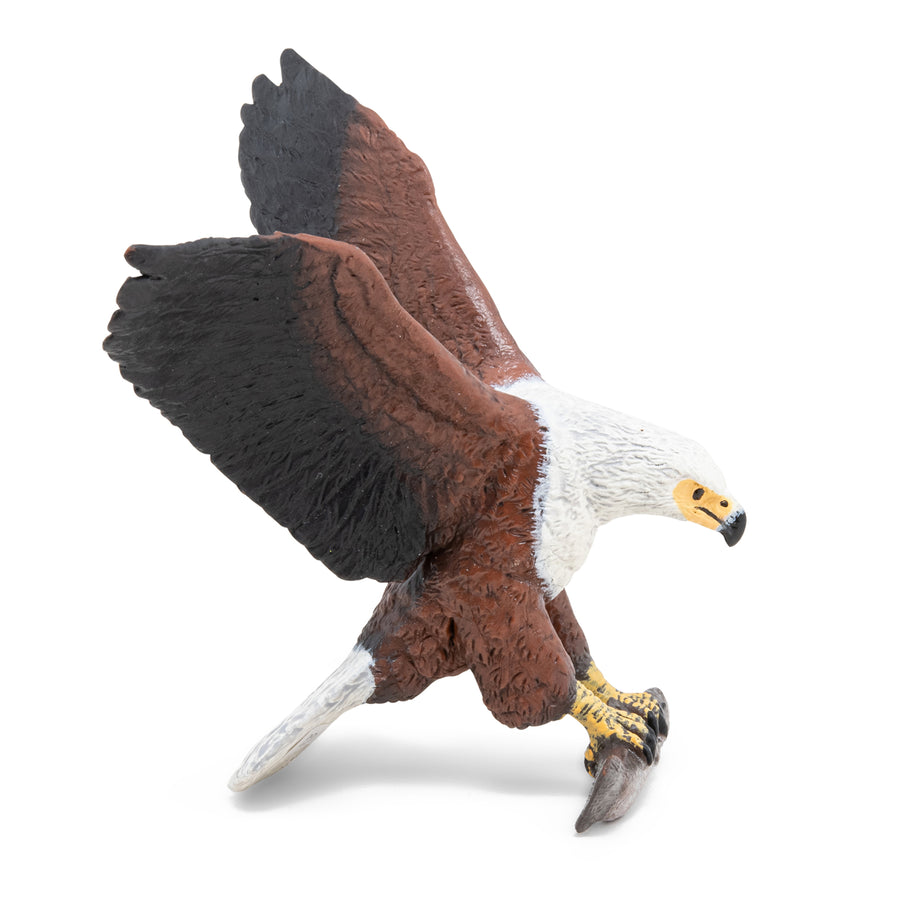 Figurine Aigle pêcheur d'Afrique Papo en PVC, thème oiseaux, Collection Animaux sauvages, jouet éducatif idéal pour enfants et collectionneurs
