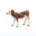Figurine Veau simmental Papo en PVC, Collection Vie à la ferme, jouet éducatif idéal pour enfants et collectionneurs