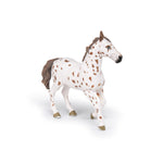 Jument appaloosa brune Papo en PVC, Collection chevaux, jouet éducatif idéal pour enfants et collectionneurs