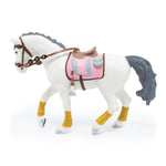 Figurine Cheval tressé Papo en PVC, Collection chevaux, jouet éducatif idéal pour enfants et collectionneurs