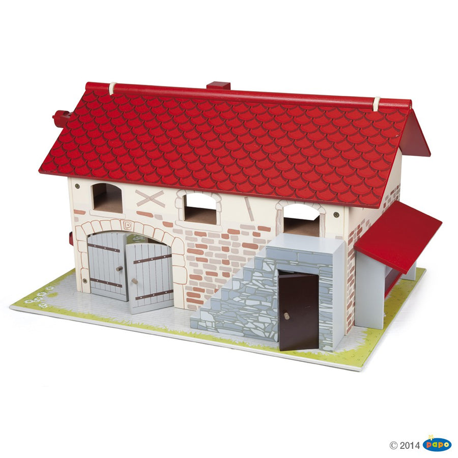 La grande ferme Papo en bois, Collection Vie à la ferme, jouet éducatif idéal pour enfants et collectionneurs