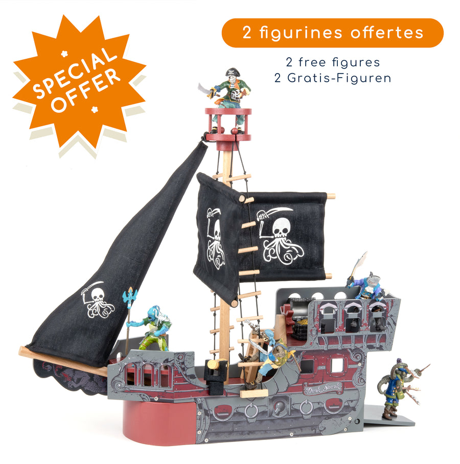 Le bateau fantastique + 2 figurines offertes
